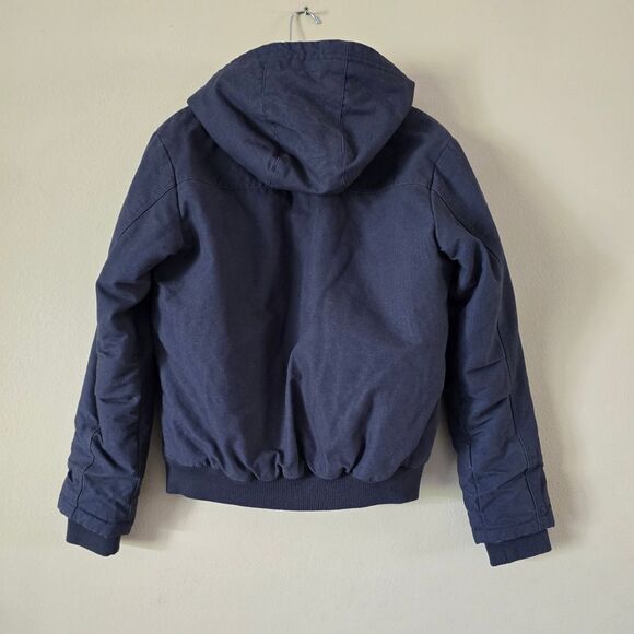 Quicksilver Bomber Jacket Size Large Blue - Picture 3 of 9